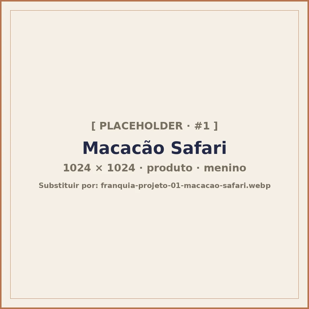 Macacão Safari